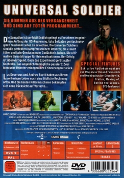 Universal Soldier - Sie kommen aus der Vergangenheit und sind auf Töten programmiert... - (Uncut) - (Erstauflage) - Einzel-DVD - Neu & OVP